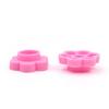 100/200/500pcs Eyelash Extension Pink Flower Glue Delay Cup Tattoo Adhesive Pigment Holders Grafting Eye Lashes Holding Trays