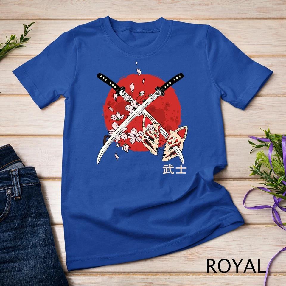 Ancient Japanese Cherry Blossom Samurai Katana Sword T-Shirt Unisex T-shirt 9 XL