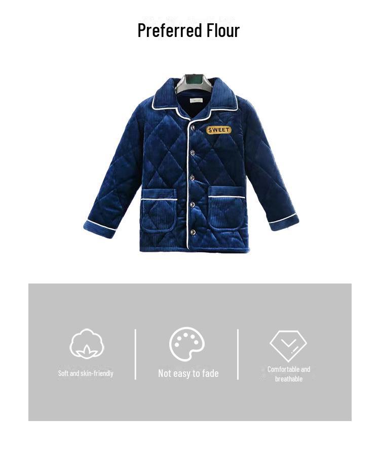 Extra dicker Winterflanell-Pyjama für Jungen - Warmer Einteiler für mittlere und große Kinder
