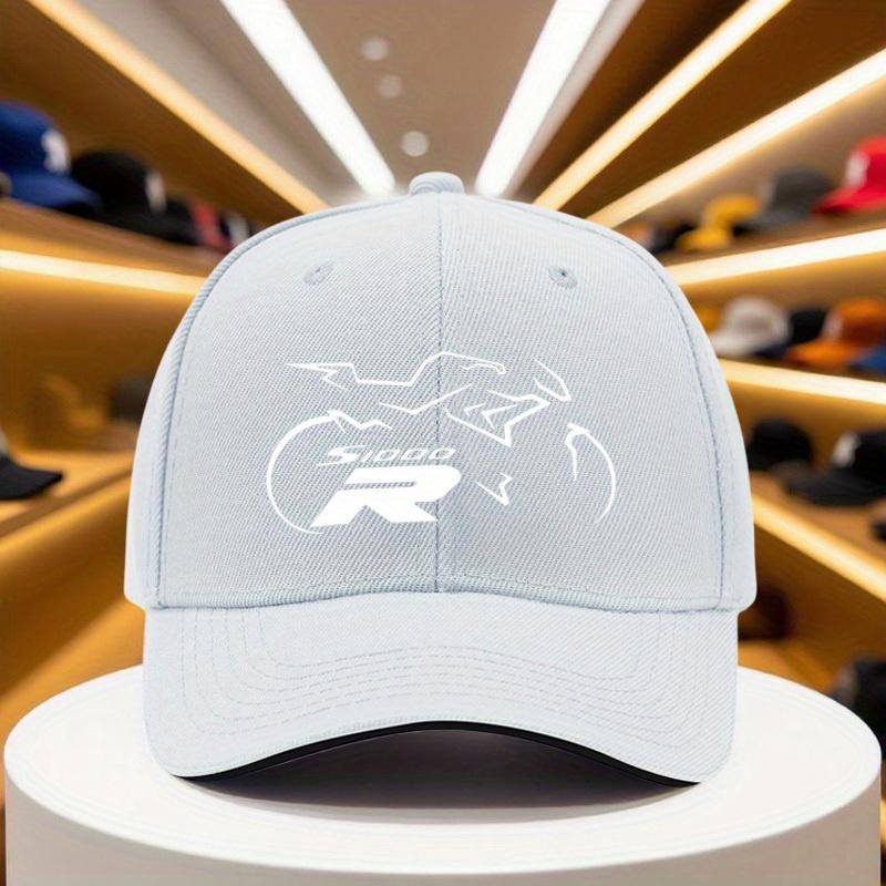 XIXIGO Cap 1 st S1000RR Motorfiets Print Baseballpet Lichtgewicht Ademend Zwart Snapback Hoed voor Buitensporten Kamperen Reizen One Size
