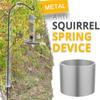 Squirrel Proof Spring Device Metal Squirrel Baffle Hanging Compression Outdoors Spring For Feeder Station Wrap Around Protection