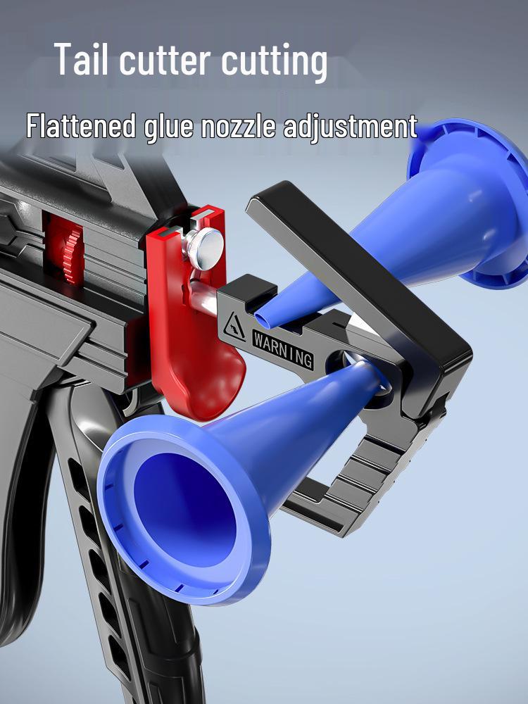 Automatic Glass Glue Gun with 26 Bearings - Labor-Saving Caulking Tool for Structural Adhesive