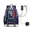 Projectile On Breaking Anime Neutral Solid Color Oxford Backpack Men'S Business Multifunctional Usb Large Capacity Backpack