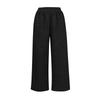 Women's Wool Wide-Leg Sweatpants Winter Warm Straight-Cut Sports Pants With Pockets