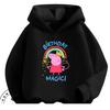 New Design Kids Hoodie Cute Cartoon Print Autumn Winter Casual Hooded Street Wear Peppa Pig Boys Girls