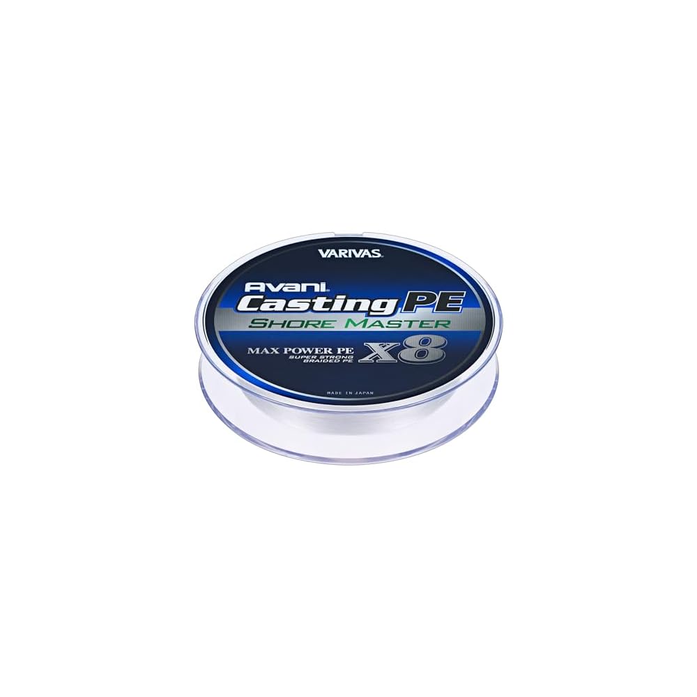 Varivas Abani Casting PE Max Power X8 Shore Master 200m 0.6mm 14.5lb 8 Strands White Fishing Line