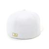 New Era MLB New York Yankees Cap 7 59Fifty MLB New York Yankees WHT MT GLD 23J White/Gold 3/4