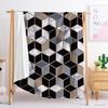 2D honeycomb plaid digital printing flannel blanket blanket wish