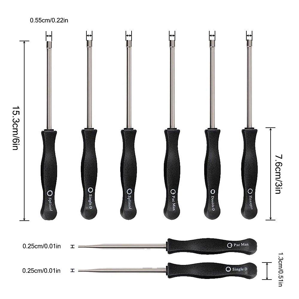 FineGood 8 Carburetor Adjusting Screwdriver Adjustment Tool Kit for Common 2-Cycle Engines with Carburetor