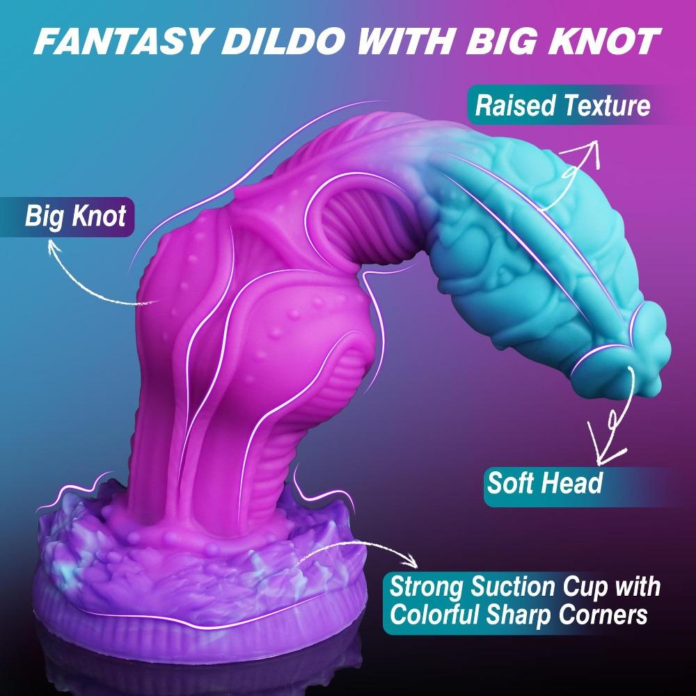 Alien Silicone Dildo for Women - Fantasy Penis for Solo Masturbation, G-Spot Stimulator & Anal Expander, Adult Sex Toy