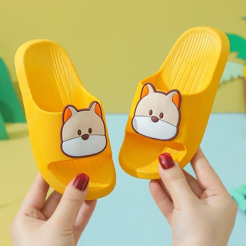 Kinder Sommer Indoor rutschfeste Hausschuhe Männer und Mädchen Cartoon Hund Home Soft Bottom Sandalen