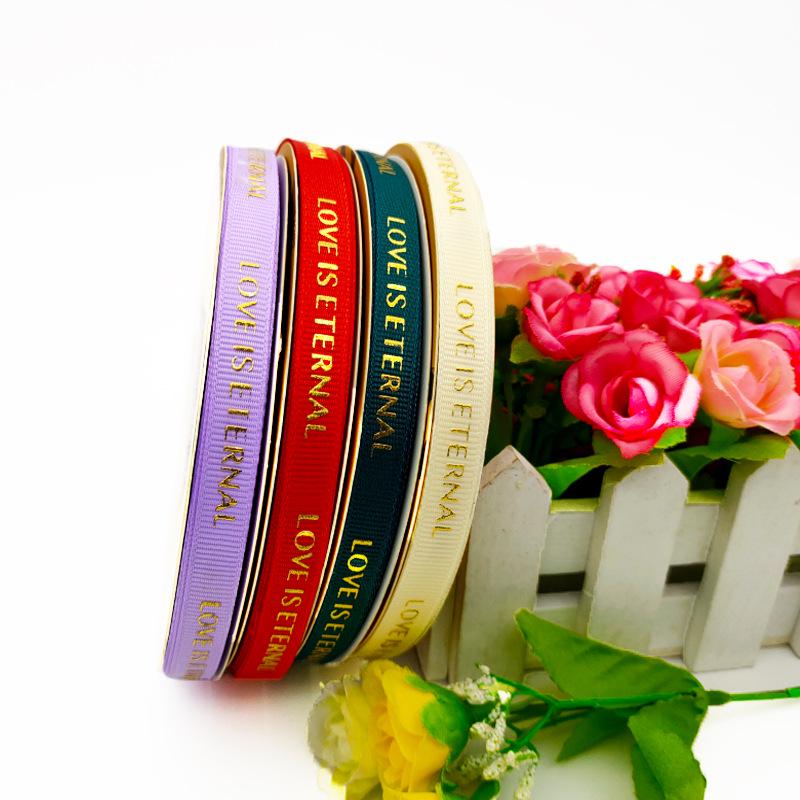 Cinta de Embalaje de Flores Termofijada de Calidad de 1 cm con Letras