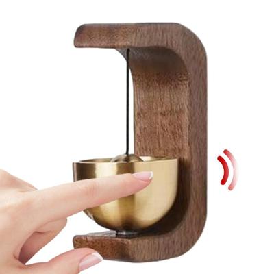 Wood Doorbell Chime Magnetic Decorative Loud Door Bell Indoor Ornament for Refrigerator Iron Door Small Doorbell Home Decoration