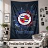 Wall Hanging Tapestry With Custom Name & Text, Reading FC Decorative Tapestry For Bedroom