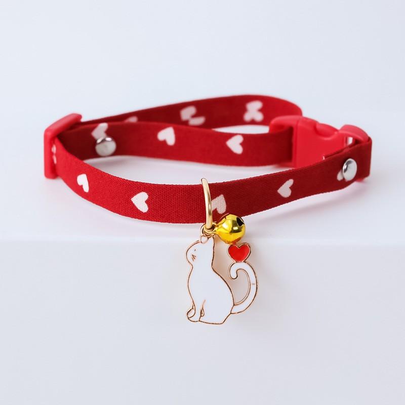 Cartoon Pet Collar Cute Bell Safety Buckle Necklace Cats Dogs Small Pets