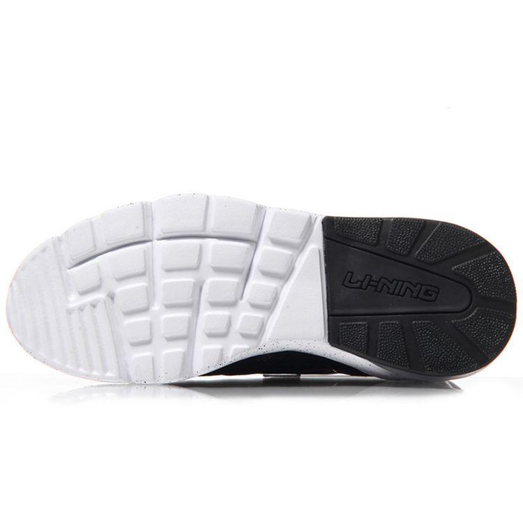 Li Ning Bubble Ace Half Palm Air Cushion Integrated Knitted Sports Shoes Women Sneakers Black White AGLM022-1