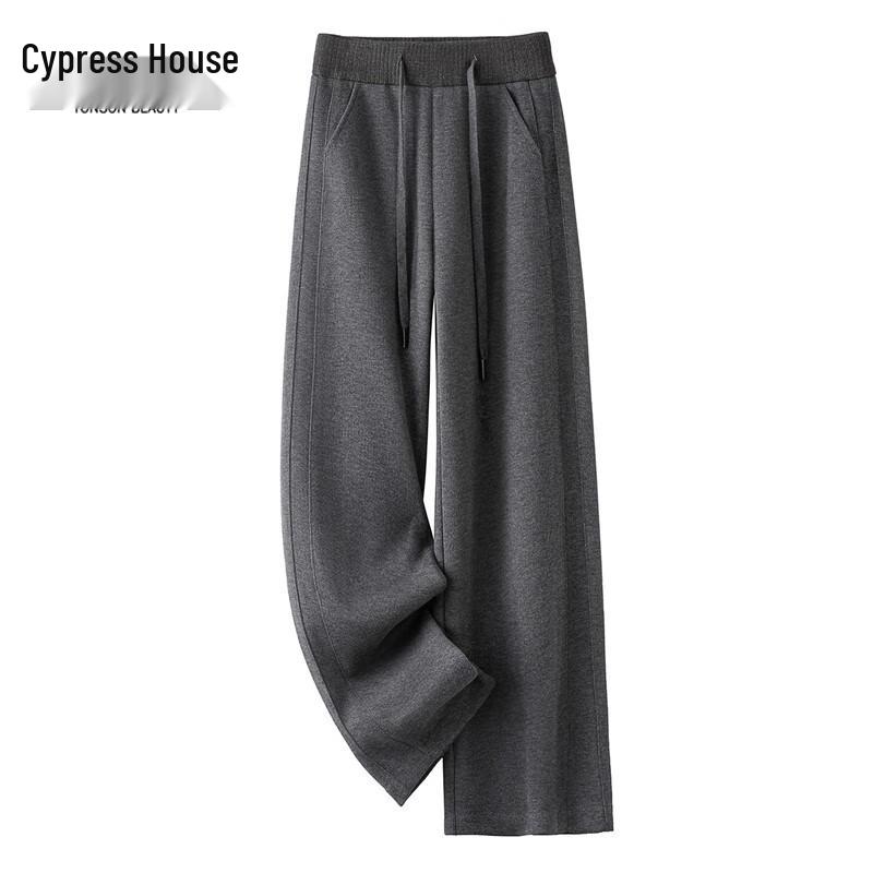 Women's Elastic Waist Draped Wide-Leg Pants