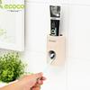 Wall-Mounted Automatic Toothpaste Dispenser and Holder Set for Bathroom