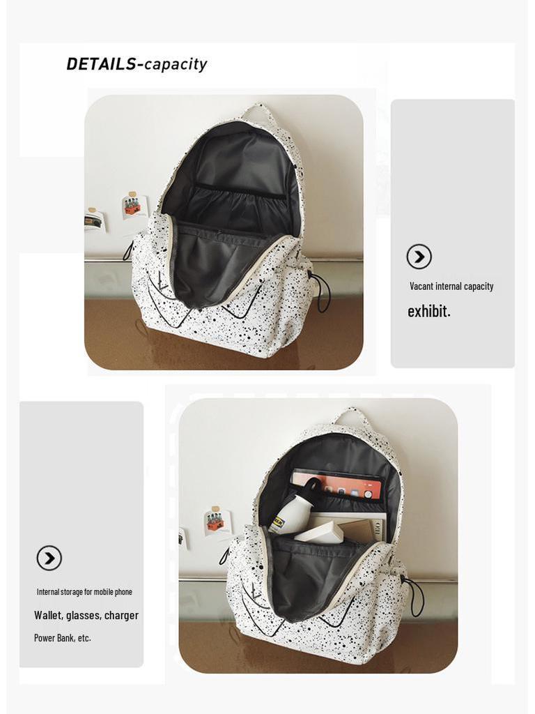 Sac à dos tendance et léger à motif d'étoiles pour les collégiens et lycéens