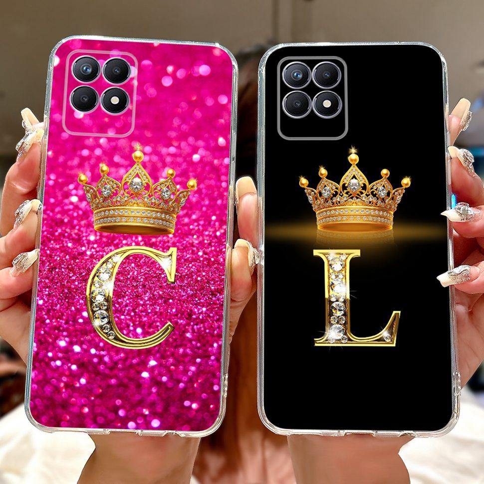 For Realme 8i Case RMX3151 Fashion Letter Cover Coque Soft Silicone Phone Case For Realme Narzo 50 Narzo50 8i Realme8i Bumper