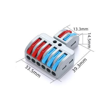 Two In Two Out Quick Connect Terminal, Multifunctional Lighting Fixture Connector, Wire Parallel Connection Device, and Connecto