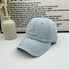 New Fashion Casual Versatile Denim Baseball Cap Men's and Women's Spring and Summer Trend Brand Letter Embroidered Cap