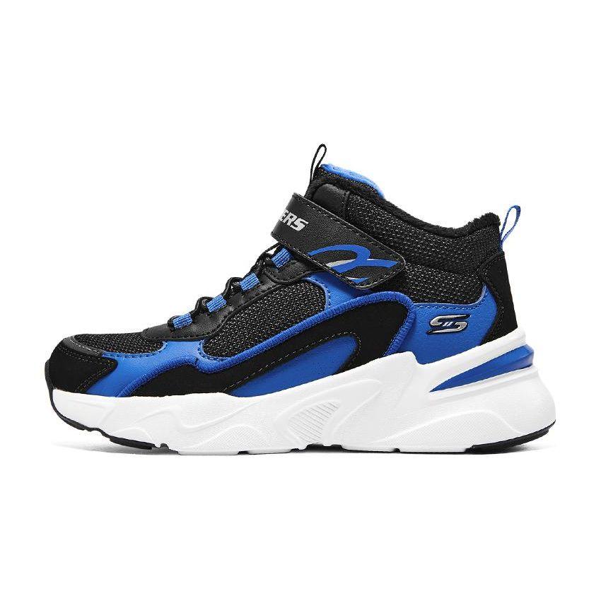 Skechers Bobs Bamina Anti-Kick Casual Shoes Kids sneaker Black Blue 405222L-BKRY 28.5