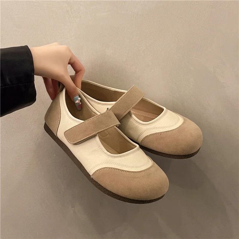 Women Flats Mary Jane Canvas Sandals Spring Summer Walking Shoes Designer Flat Casual Silver Beige Board Shoes Zapatos Mujer