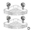 Bathroom Suction Cup Rack Punch-free Wall-mounted Shelf Corner Toilet Storage Triangle Wash Basin Bathroom Rack N9K8