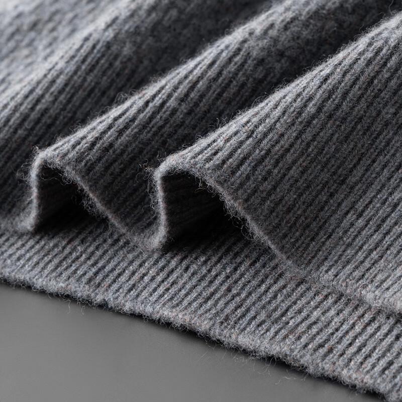 Dibinze Men's Plus Size Round Neck Cashmere Blend Sweater