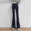 Damen Stretch High Waist Schlaghose Frühlings- und Herbstjeans