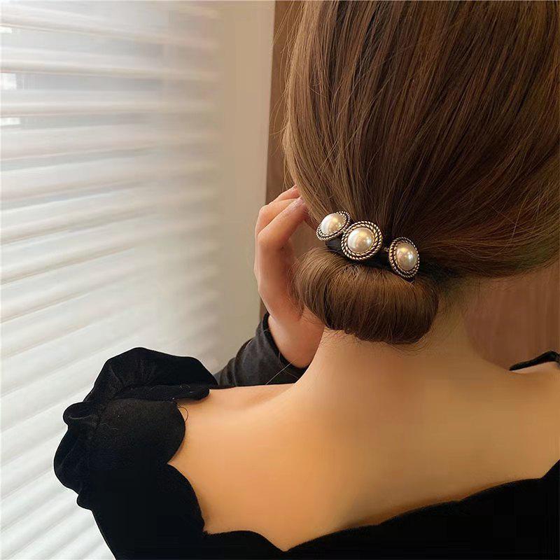 Elegant Pearl Flower Hair Curler - Fluffy, Fairy Style Hair Ornament
