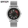 Sanda Meilleure Vente 1088 Montre pour Adolescent: Personnalisé, Cadran Rotatif 3D, Tendance, Quartz Étanche.
