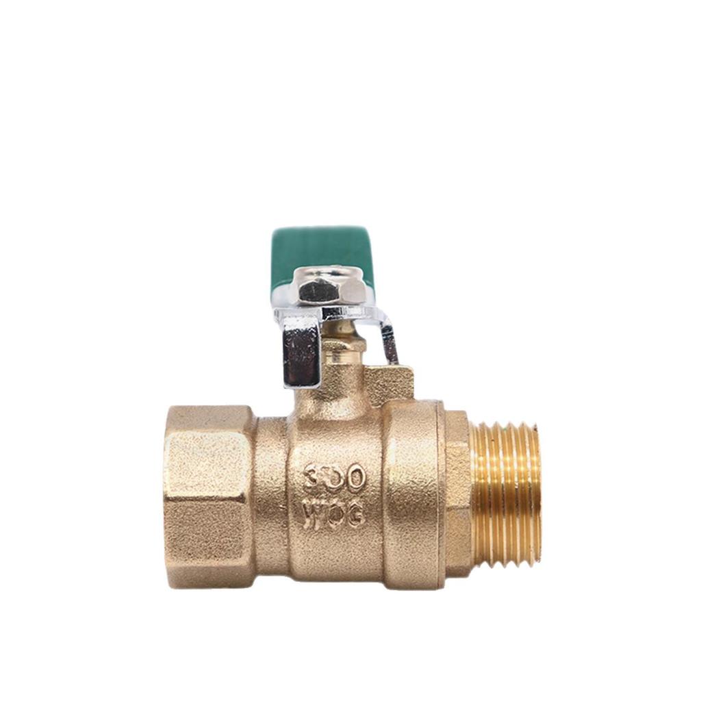 Pneumatic 4-Point Copper Ball Valve Switch for Air Compressor and Water Pipe, Internal/External Thread