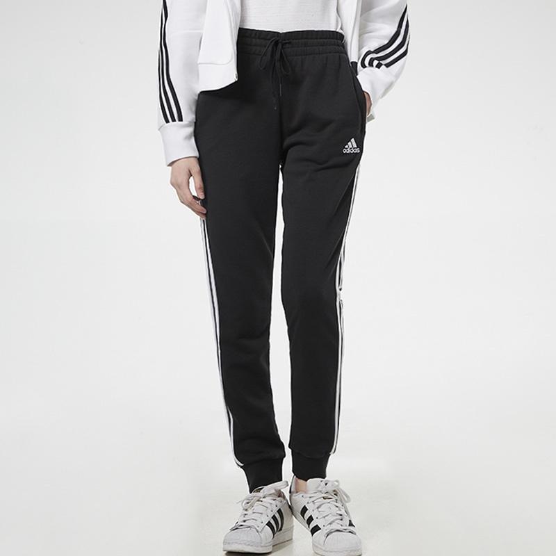 (WMNS) adidas W 3s Ft C Pt Sports Running Training Gym Knit Bundle Feet Long Pants/Trousers Autumn Black Women's GM8733