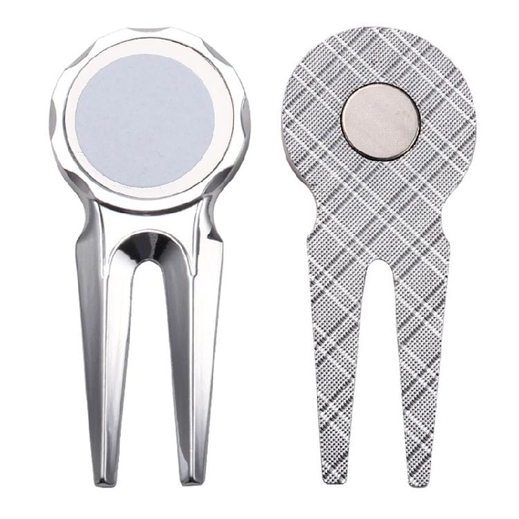 Mini Golf Divot Tool, Zinc Alloy Multi-functional Golf Divot Repair Pitch Fork