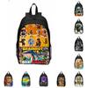 Al Italian Brainrot Pattern Backpack Breathable Student Schoolbag Gift Casual