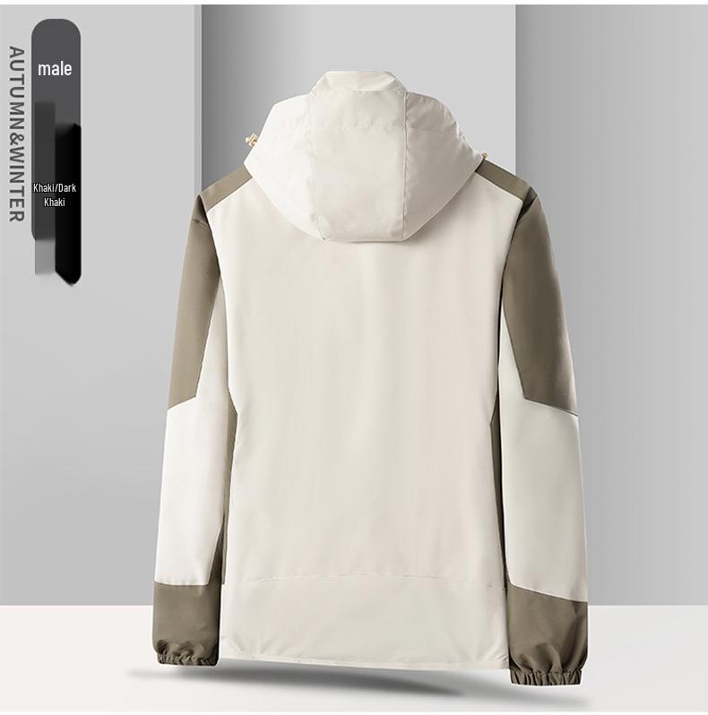 Unisex 3-in-1 Fleece-Lined Jacket Set, Detachable and Customizable with Logo