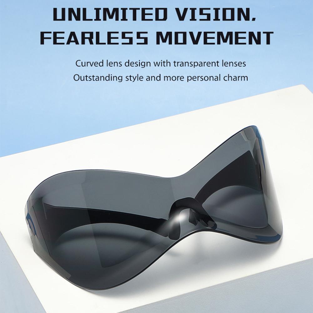 1 Pair Men Y2k Sport Sunglasses Uv400 Protection Safety Cycling Sun Glasses Eyewear For Driving Fishing
