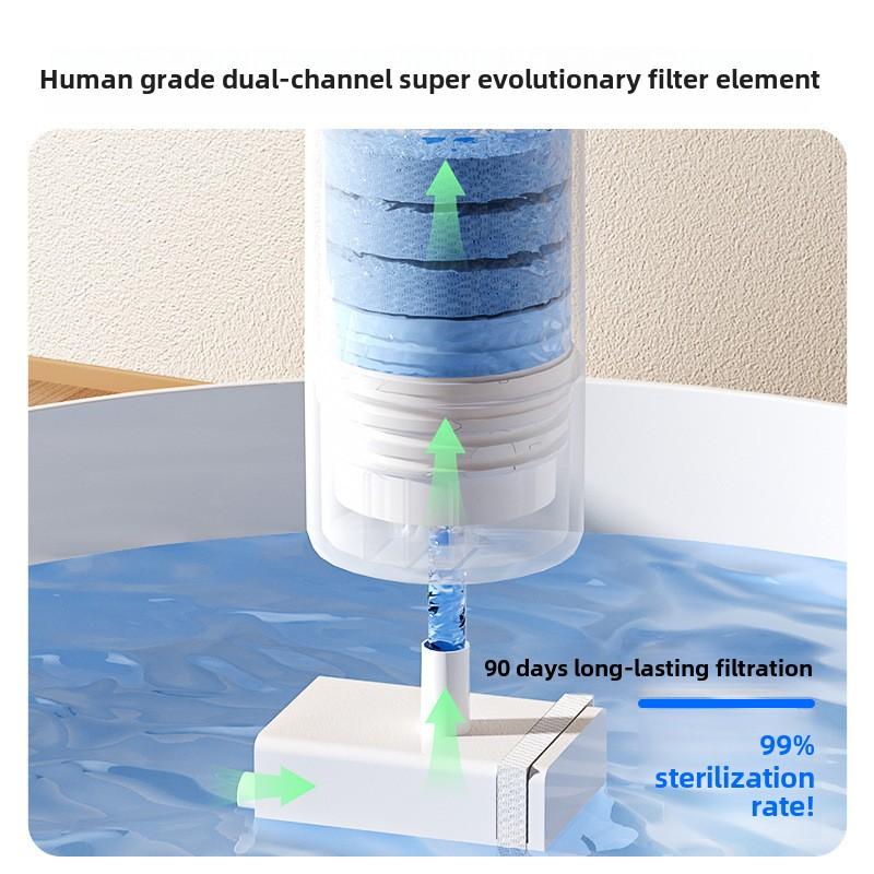 New Pet Large-capacity Stainless Steel Cake Cat Automatic Water Dispenser Dog Electric Circulating Live Water Dispenser