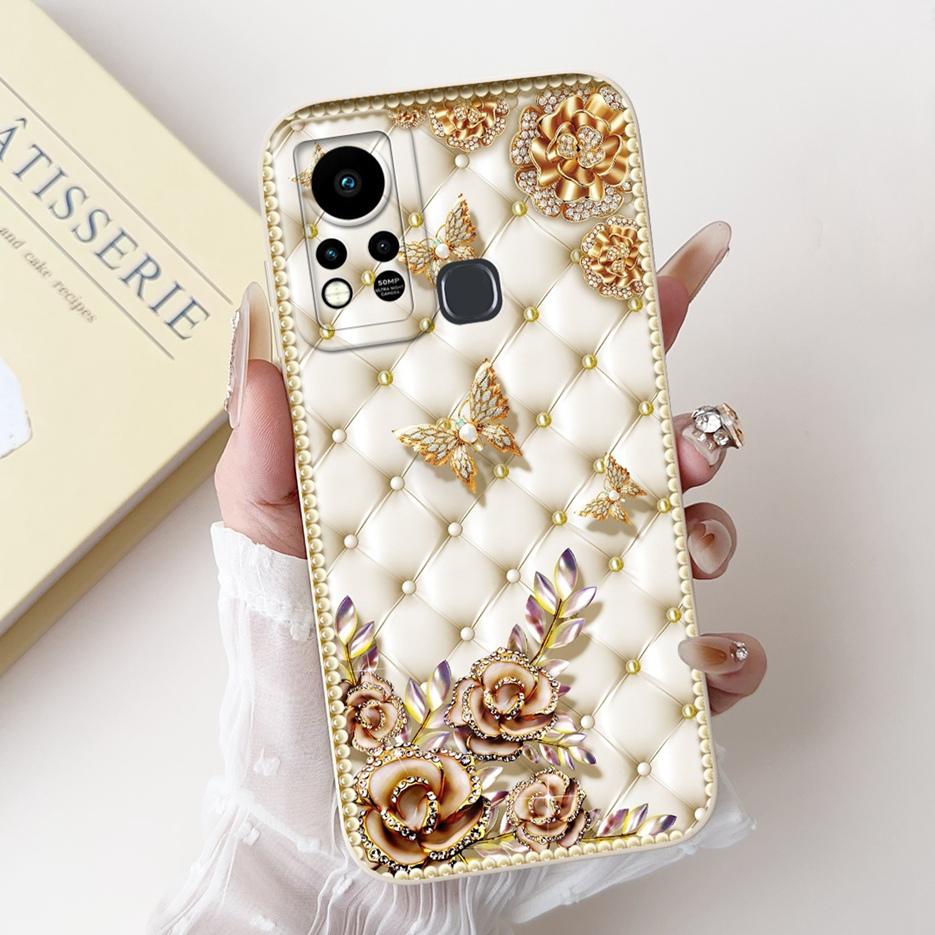 For Infinix Hot 11S Case X6812 X6812B Cute Panda Cartoon Cover Shockproof Phone Cases For Infinix Hot 11S NFC Hot11s Soft Fundas