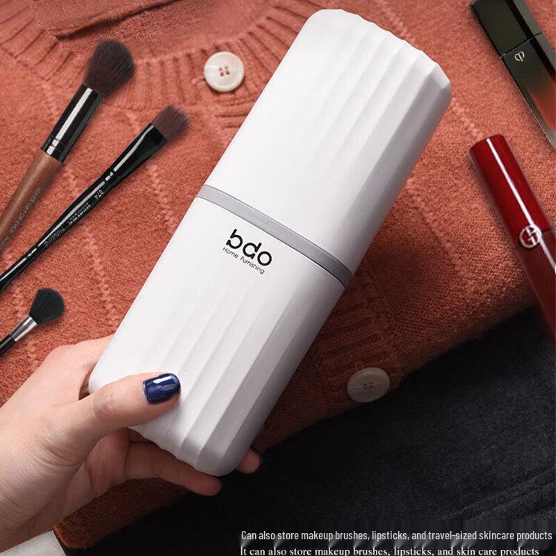 Portable Travel Toothbrush Holder & Rinse Cup Set