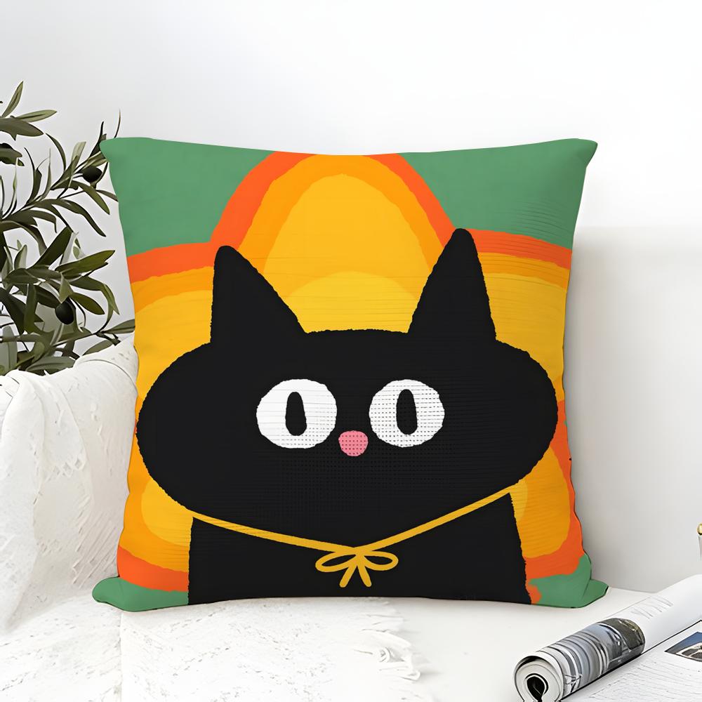 Funny And Quirky Party Animals Pillow Case Cotton Linen Fabric Square Zipper Pillowcase Home Decorative Living Room