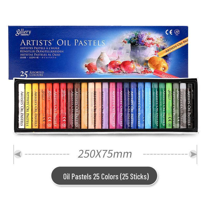 Ally MOPS-50 Medium Thick Oil Pastels: 48 Colors & 25 Children’s Graffiti Crayons