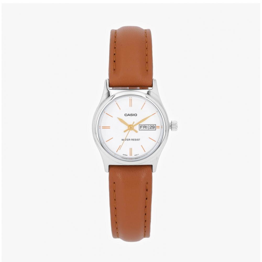 Casio Ltp V006l 7b2udf  Ltp V006l 7b2  Analog Sat Student Women S Leather Watch