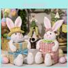 Creative Cute Easter Decoration Plush Bunny Doll Gift Box For Spring Celebration