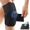 NEWGO Knee Ice Pack Wrap Portable Knee Cold Pack, Refillable Knee Ice Bag for Sports Injuries, Pain & Swelling Relief After Running, Long Cycle Ride,