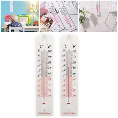 195mm X 40mm X 6mm Wall Thermometer Accurate Greenhouse Home Indoor Outdoor