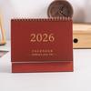 2026 Schlichter Stil Mini-Tischkalender Desktop-Display Tragbarer Kalender Desktop-Dekoration Handgefertigtes Tagebuch