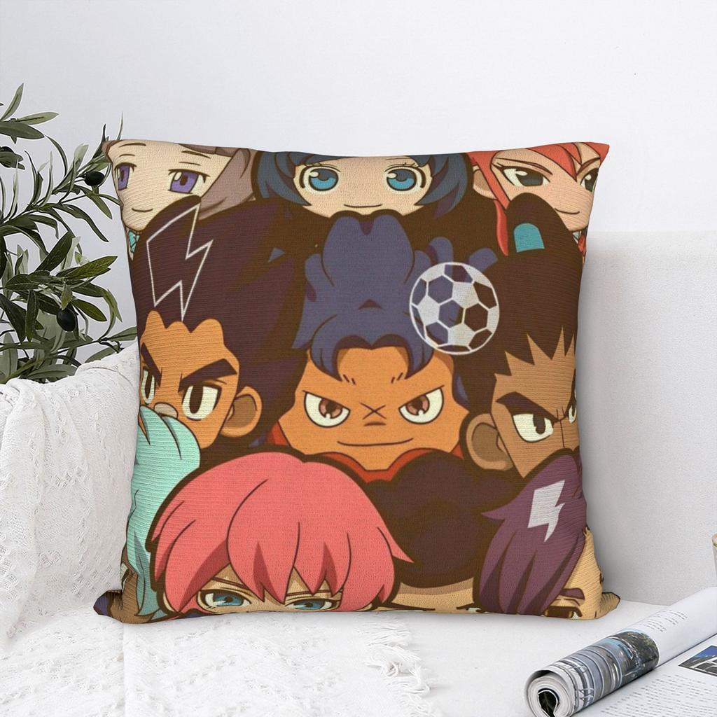Printing Inazuma Eleven Anime Game Pillowcase Polyester Cushion Cover Gift RPG Cartoon Throw Pillow Case Cover Home Square